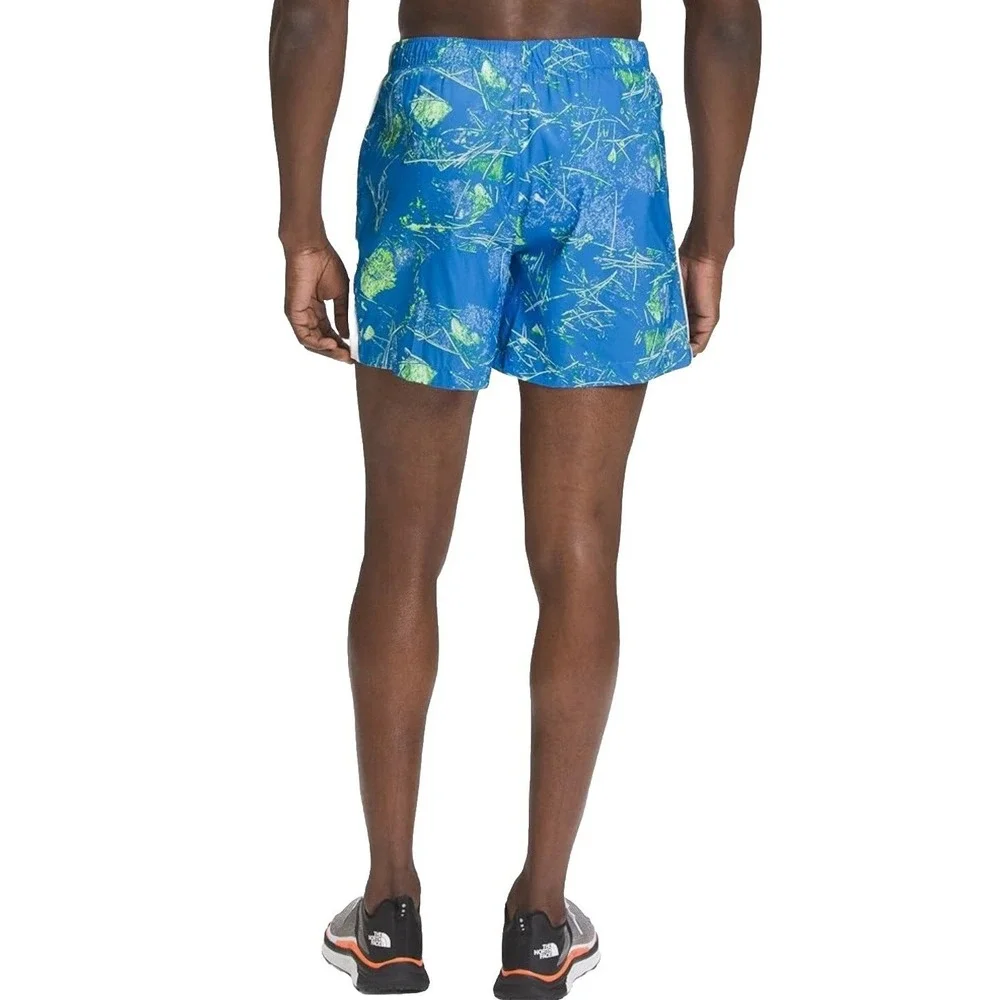 The North‎ Face Men's Elevation Short,súper Sonic Blue Valley Floor Print Small